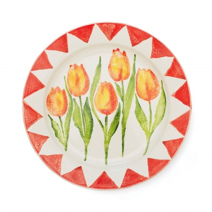 Tulip Rimmed Platter: click to enlarge