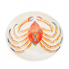 Oval Platter Krabbe