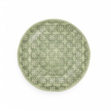 Side Plate Mosaic Green