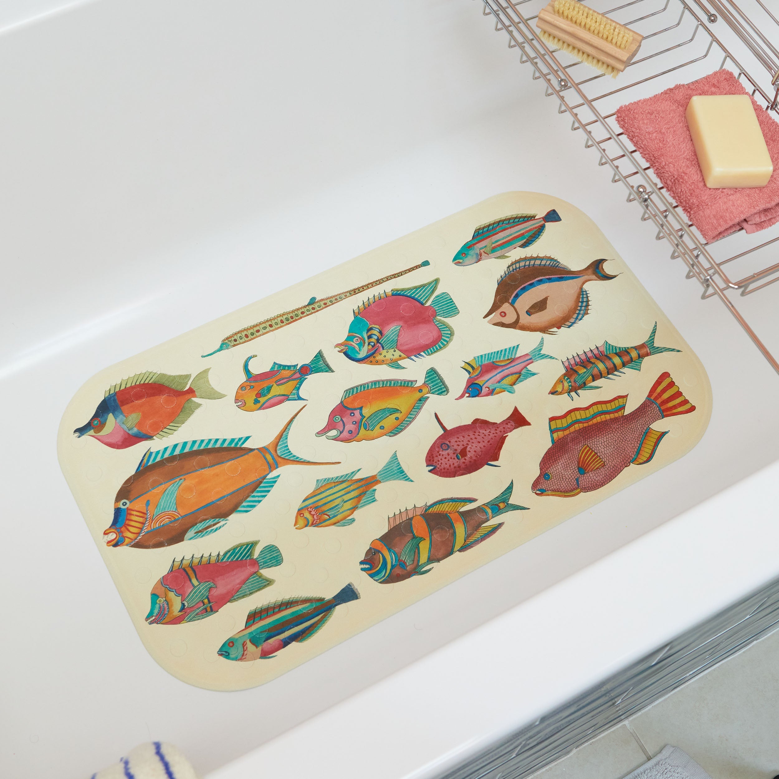 Fantastical Fish in-bath mat