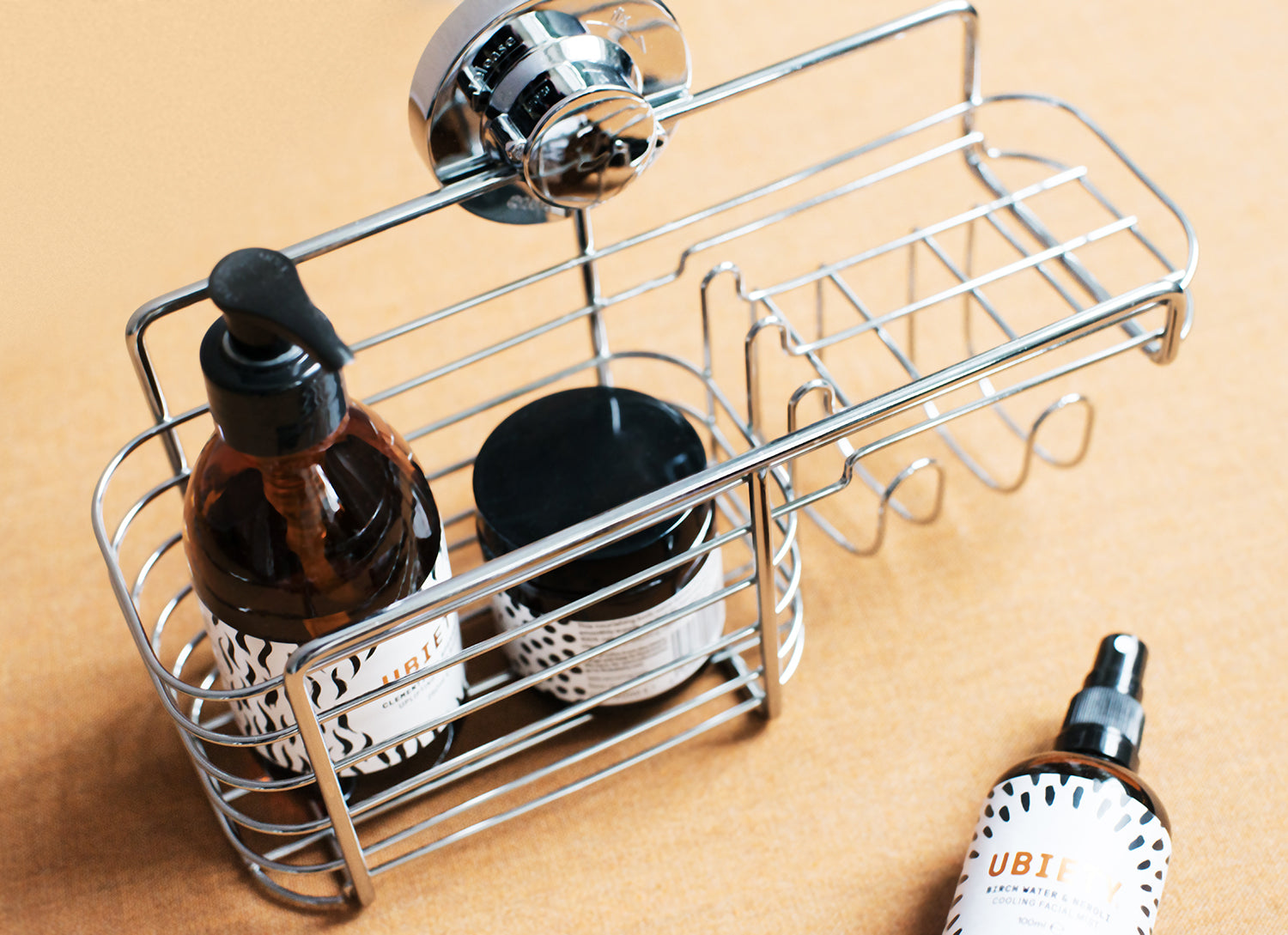 Lock 'n' Roll shower caddie