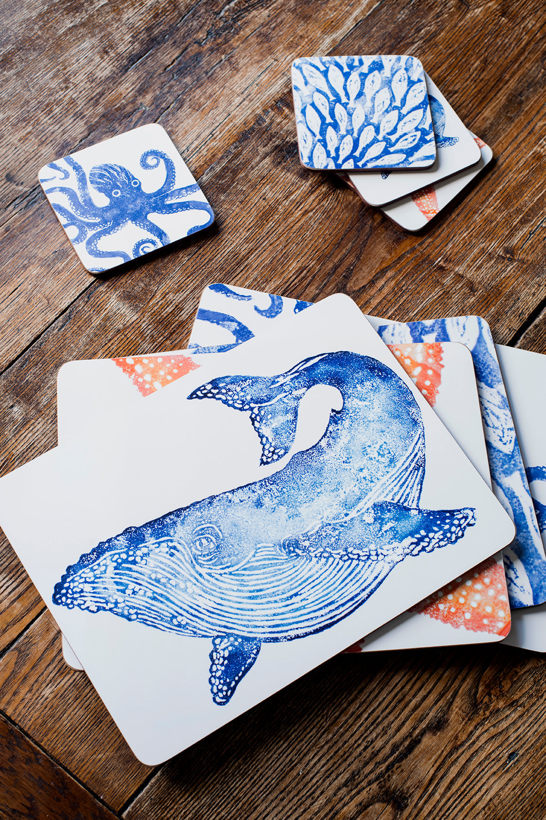 Creatures set of 4 coasters and placemats