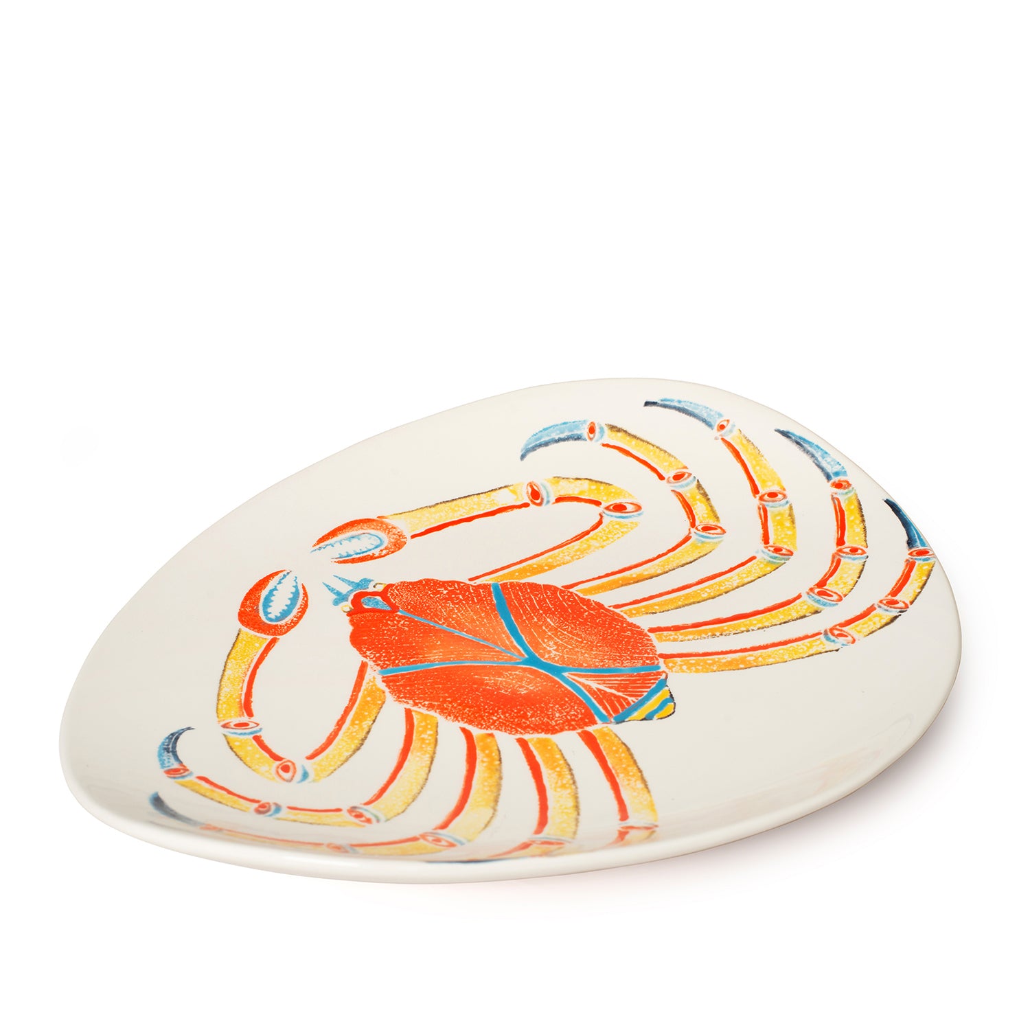 Oval Platter Krabbe
