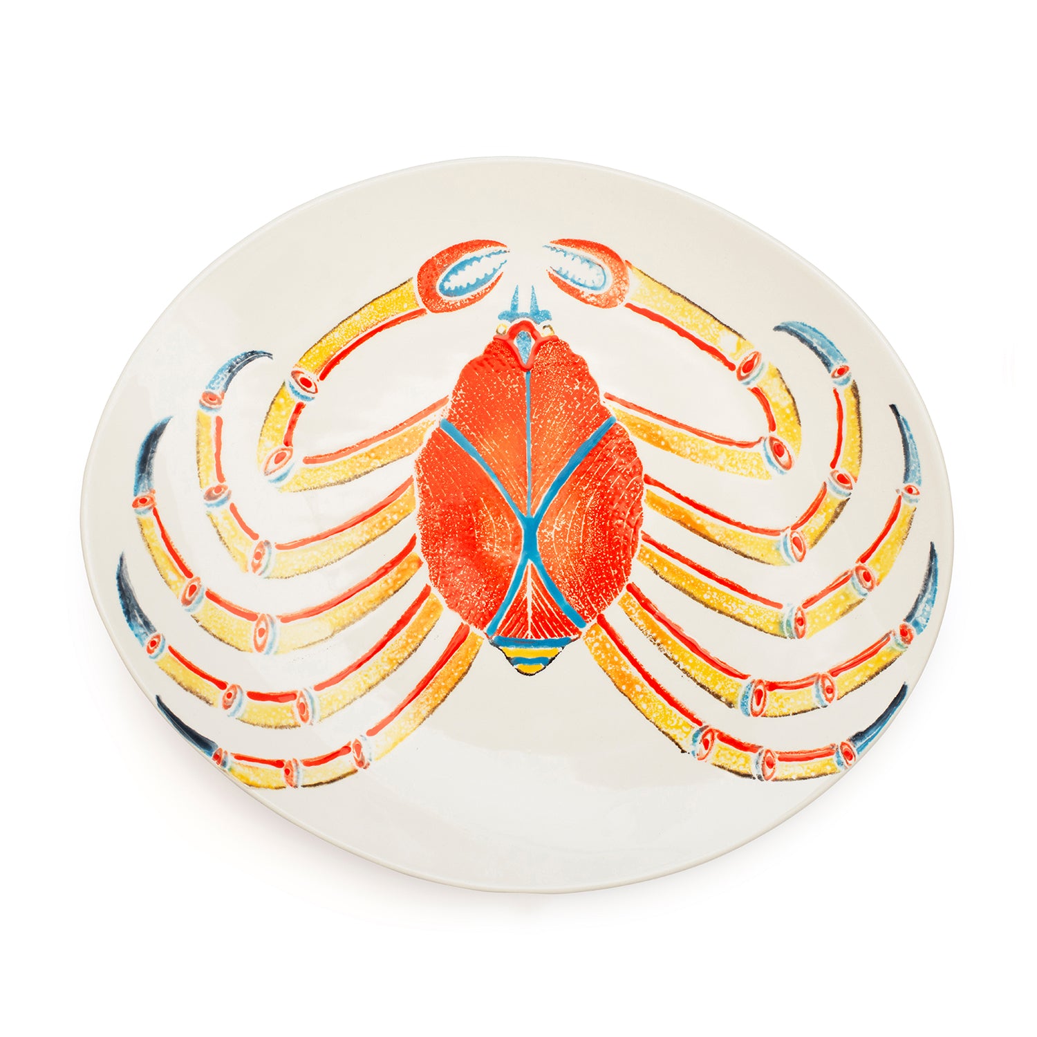 Oval Platter Krabbe