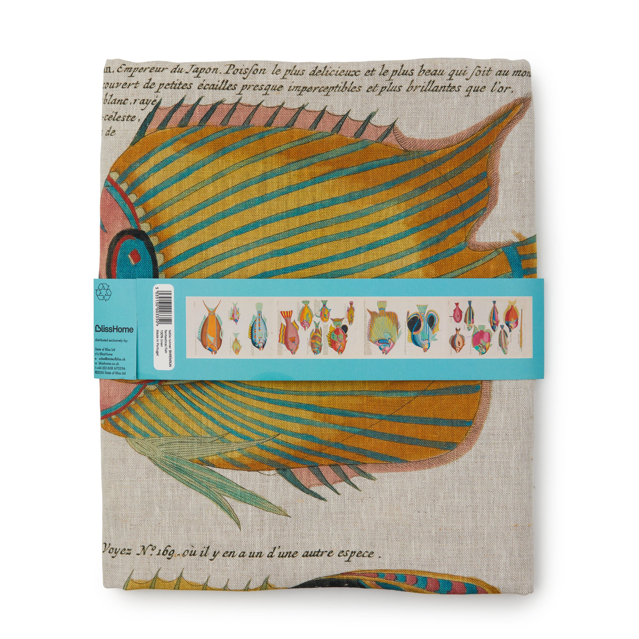 Fish Table Runner 250x40cms