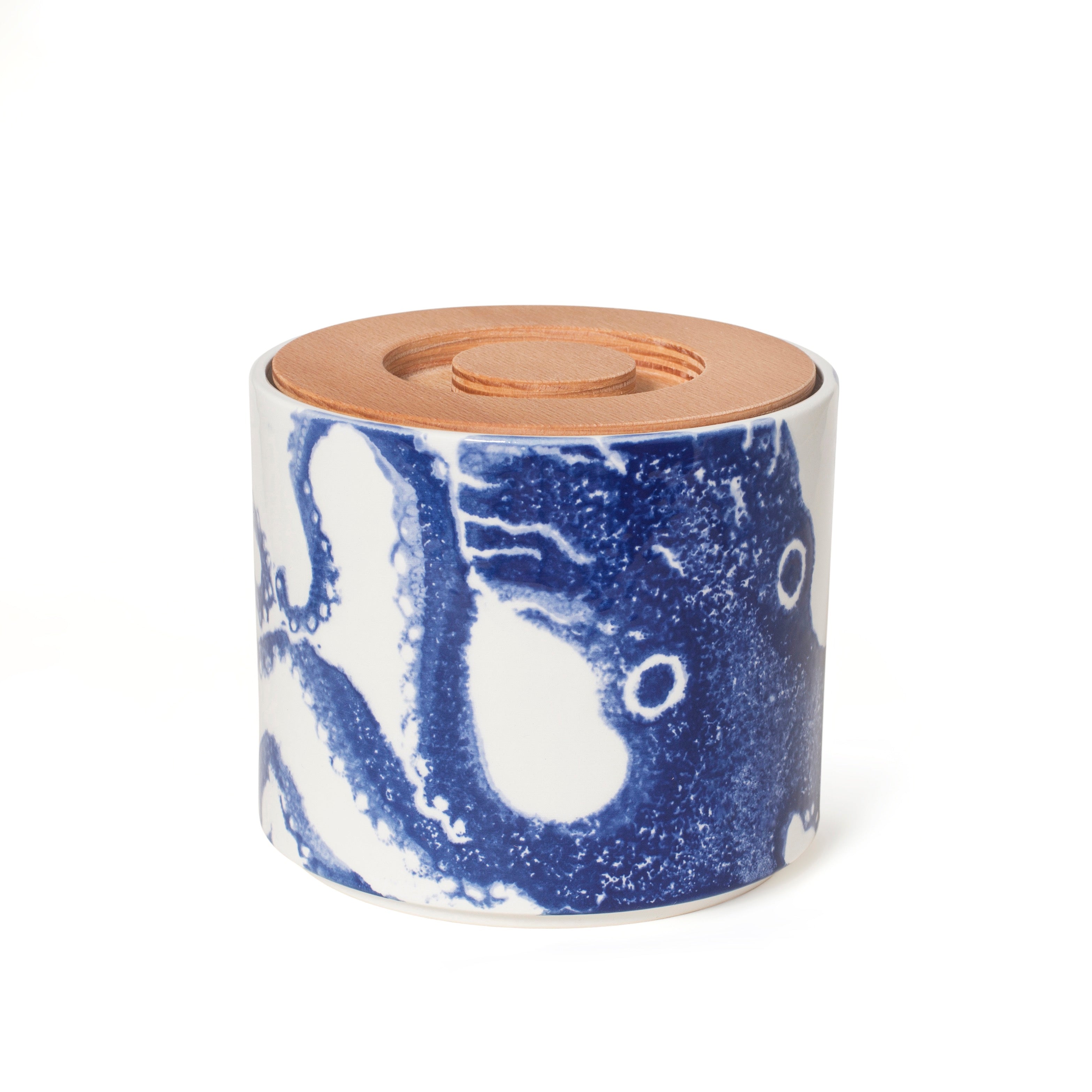 Storage Jar Octopus Blue