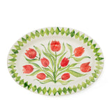 Tulip Oval Rimmed Platter 40cm
