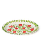 Tulip Oval Rimmed Platter 40cm