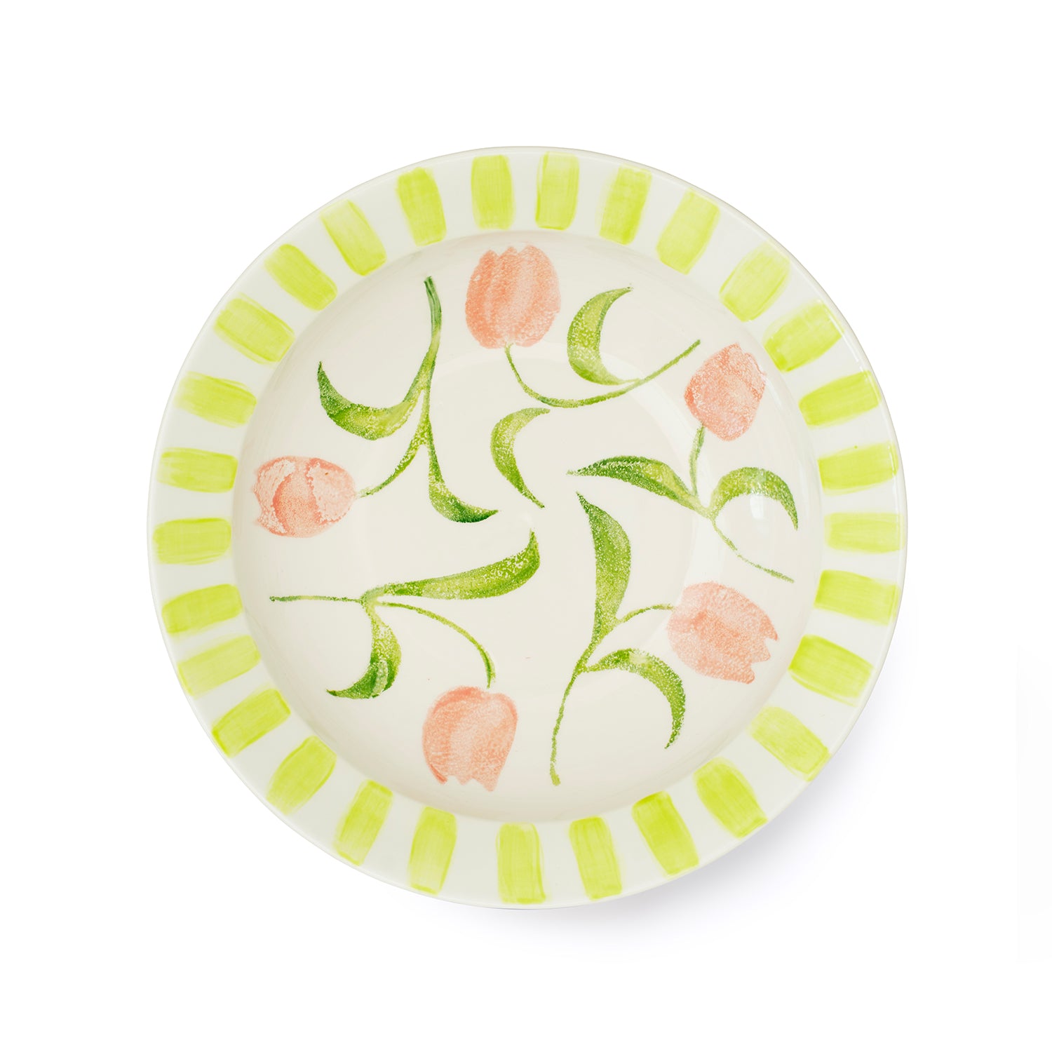 Tulip Rimmed Bowl 28cm