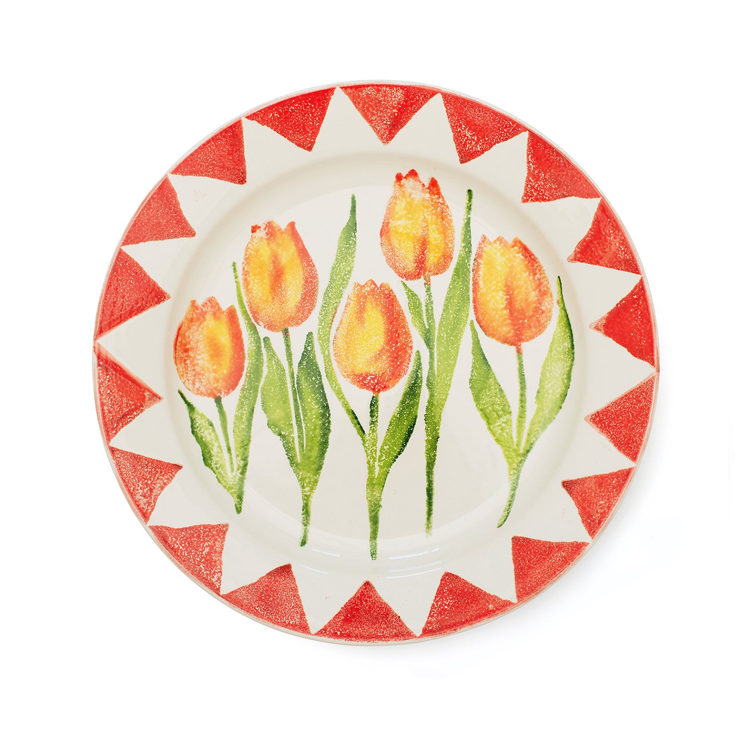 Tulip Rimmed Platter 35cm