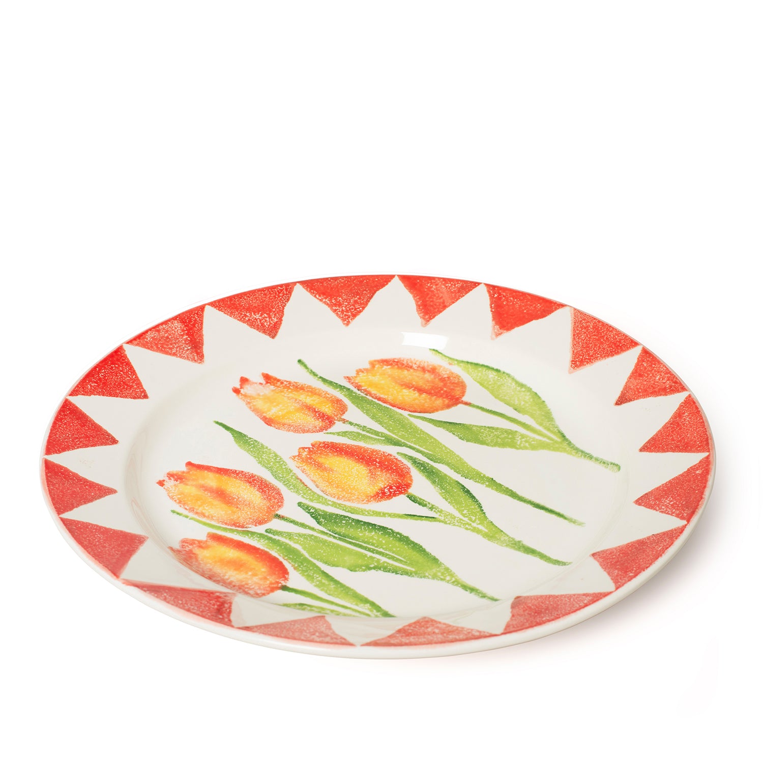 Tulip Rimmed Platter 35cm