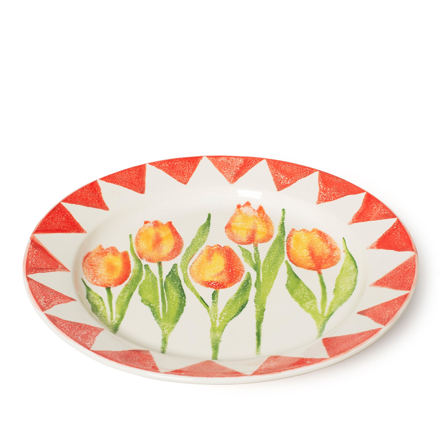 Tulip Rimmed Platter 35cm