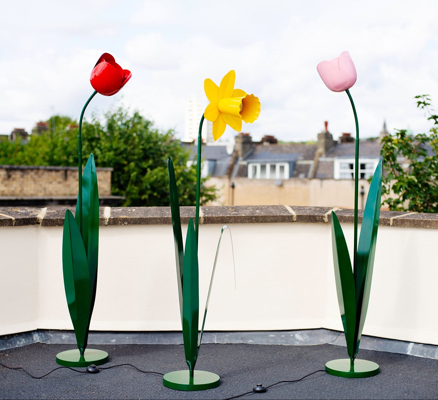 Tulip Floor Lamp Red by BlissHome