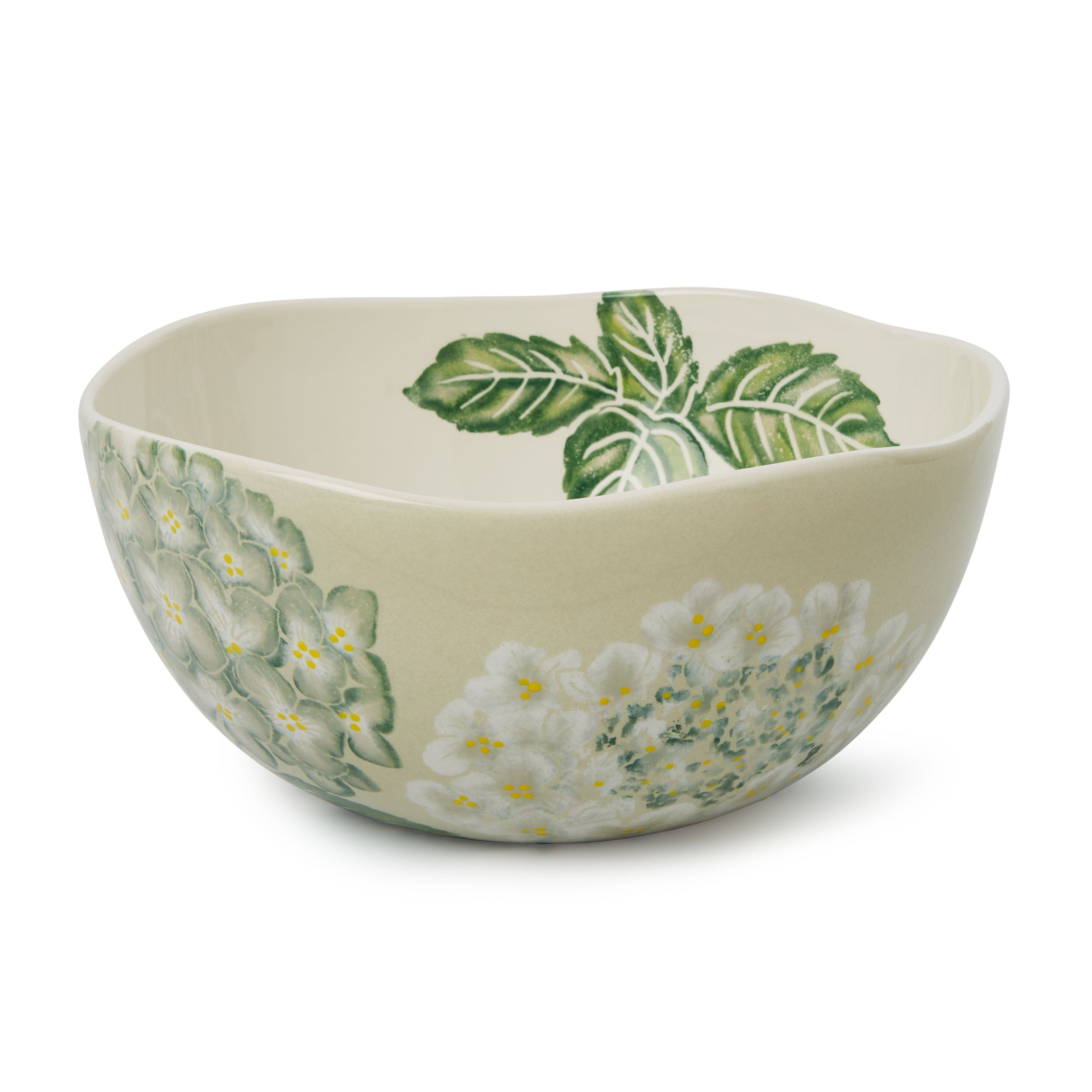Hydrangea Salad Bowl Grey/Green