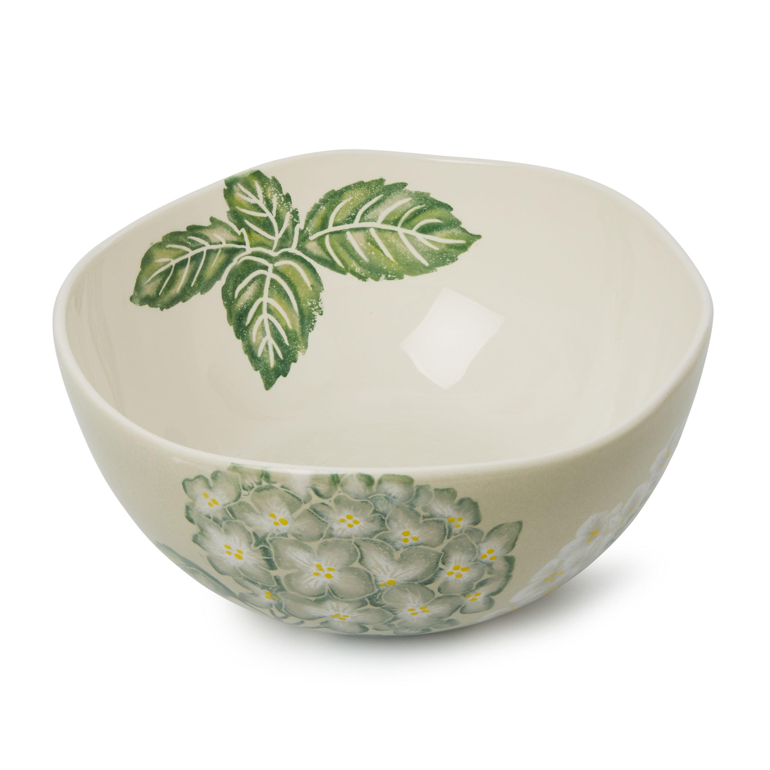Hydrangea Salad Bowl Grey/Green