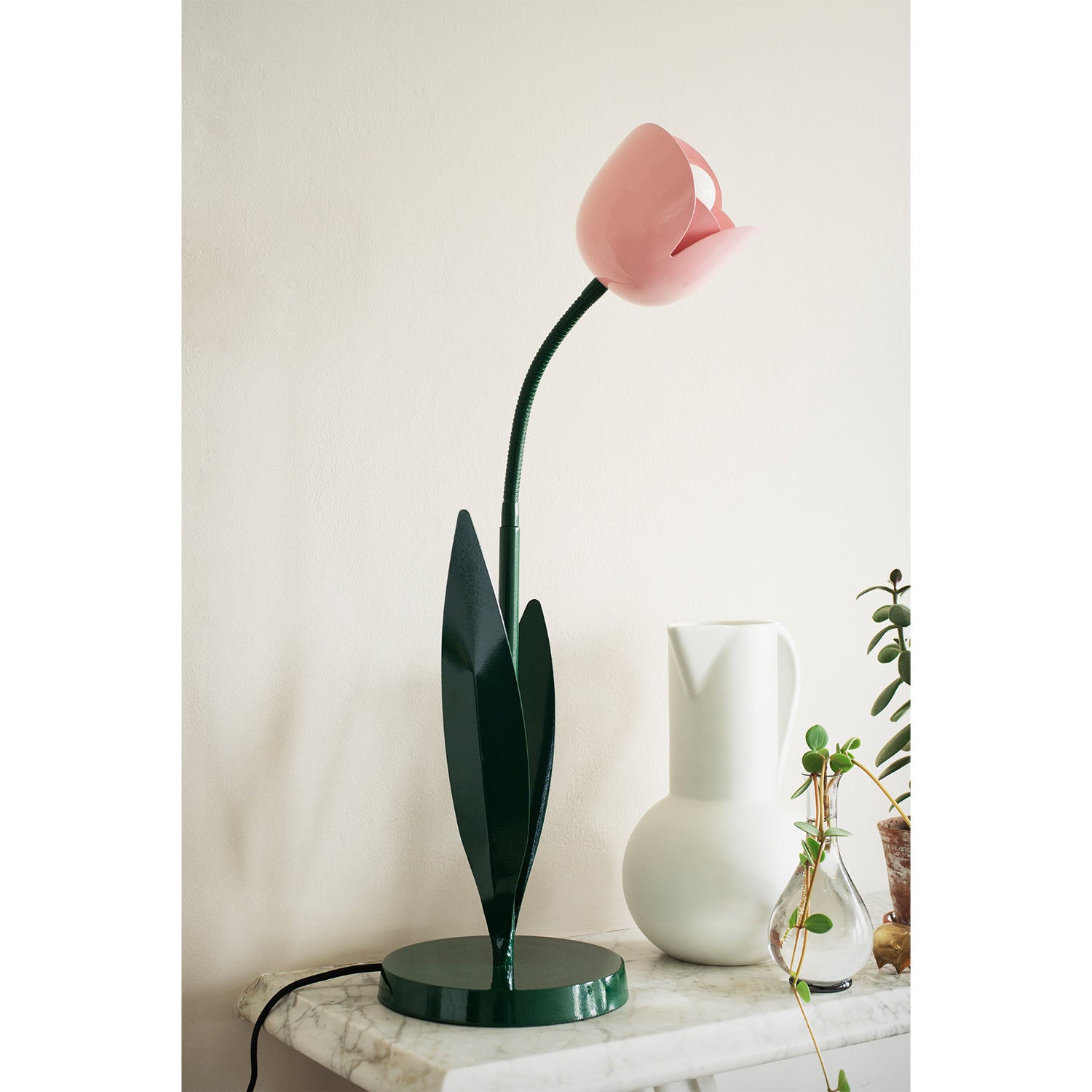 Tulip Table Lamp Pink by BlissHome