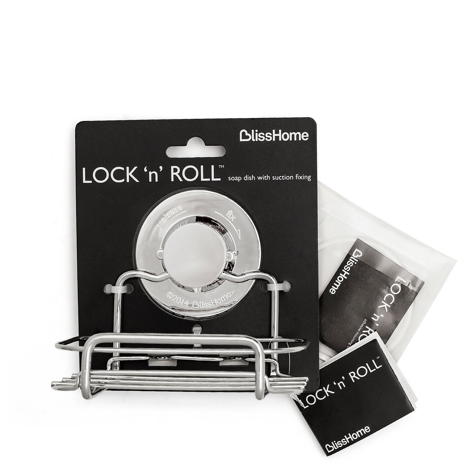 Lock n Roll Chrome Wire Suction Soap Dish