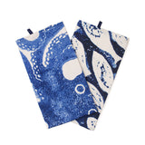 Tea Towel Octopus & Shoal Fish set/2