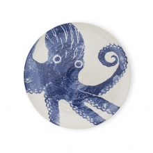 Dinner Plate Octopus Blue