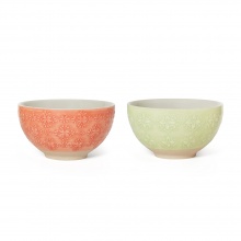 Small Bowl Set/2 Red & Green